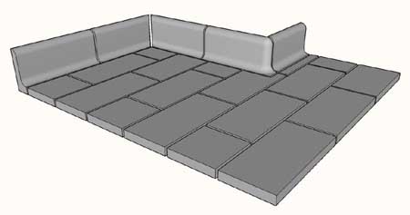 Coved Skirting Stretcher Mockup